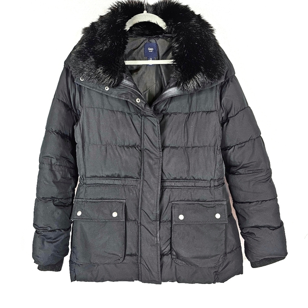 GAP Factory Black Down Puffer Jacket